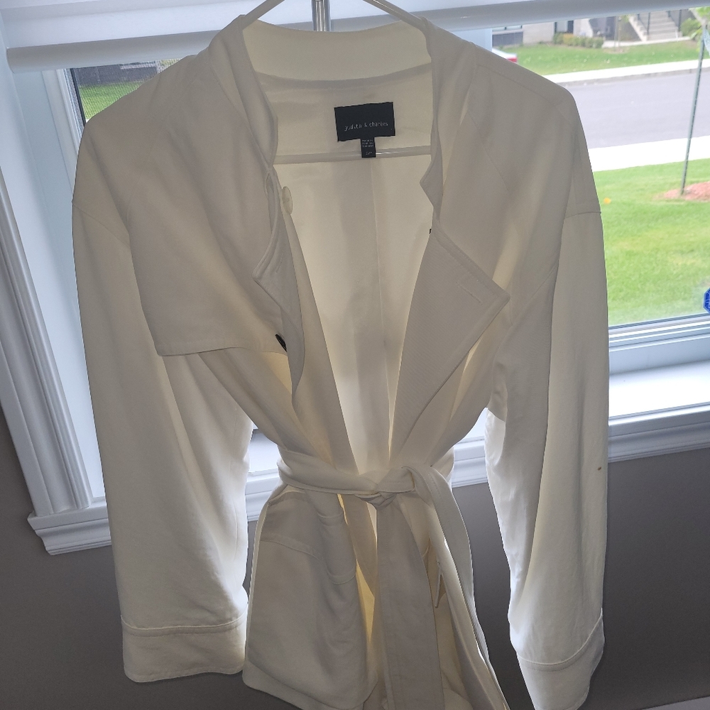 Judith & Charles jacket  w waist belt